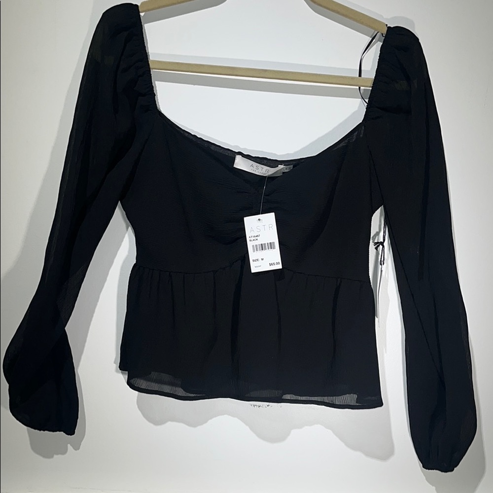 ASTR Black Women's Top